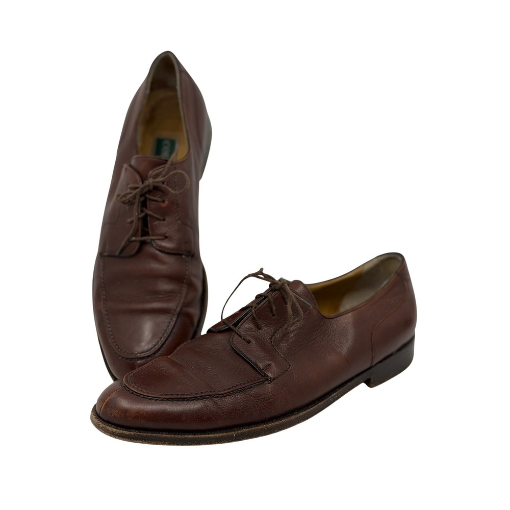 Cole Haan Mens Brown Leather Split Toe Derby‎ Lace Up Dress Shoes Size 10 B